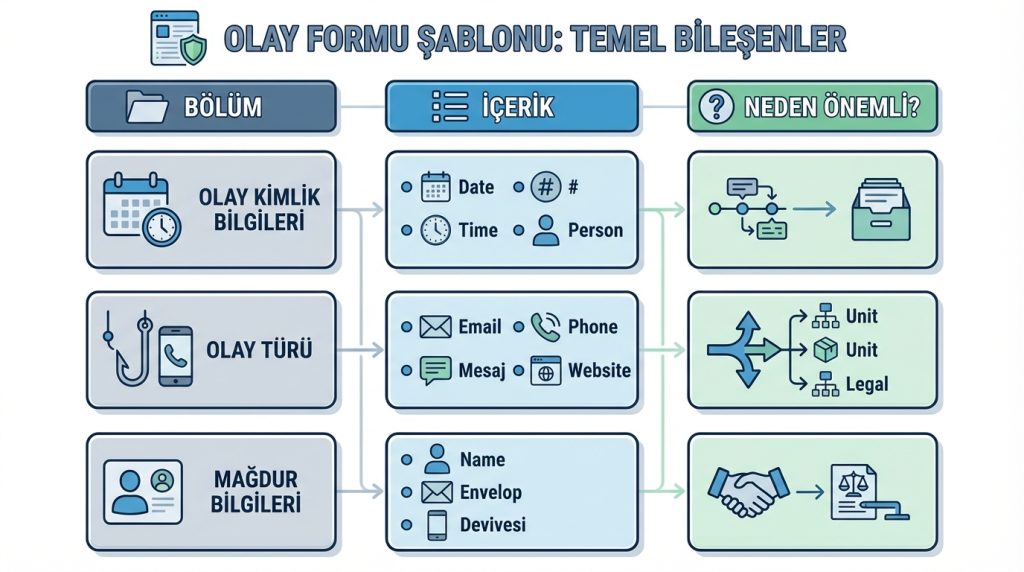 Olay Formu Şablonu: Temel Bileşenler