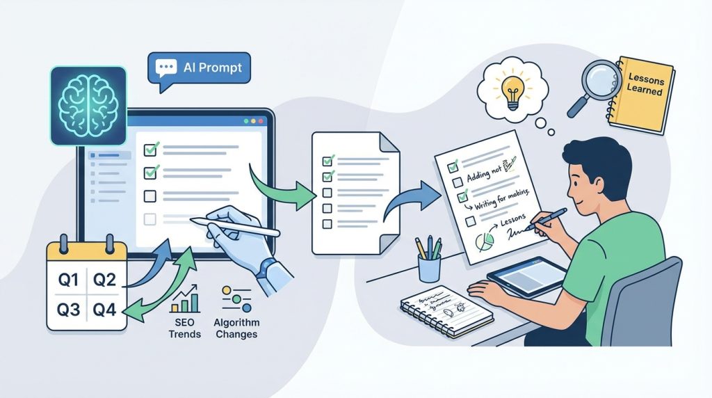 Oluşturduğum checklist'i nasıl güncel tutarım?