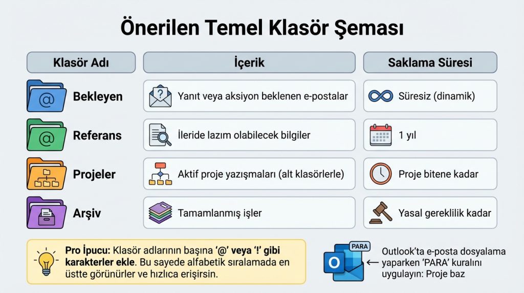 Önerilen Temel Klasör Şeması