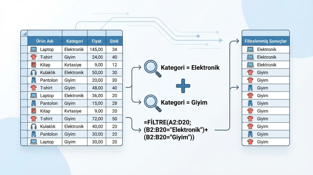Örnek 3: Birden Fazla Koşul (VEYA Mantığı)