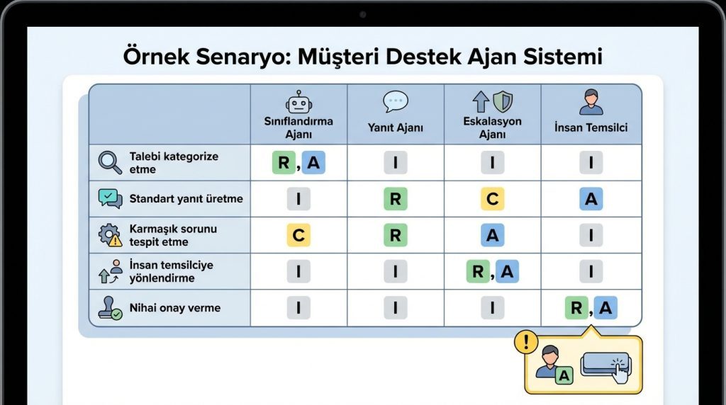 Örnek Senaryo: Müşteri Destek Ajan Sistemi