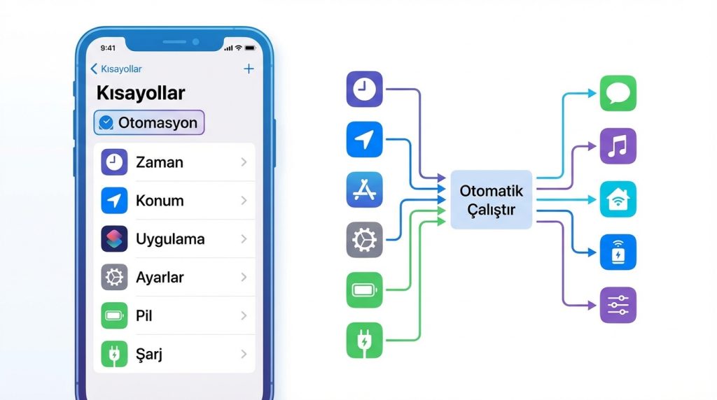 iPhone’da Uygulama Kısayolları ile Zaman Kazanma 3 Otomasyonlarla Kısayolları Bir Üst Seviyeye Taşı