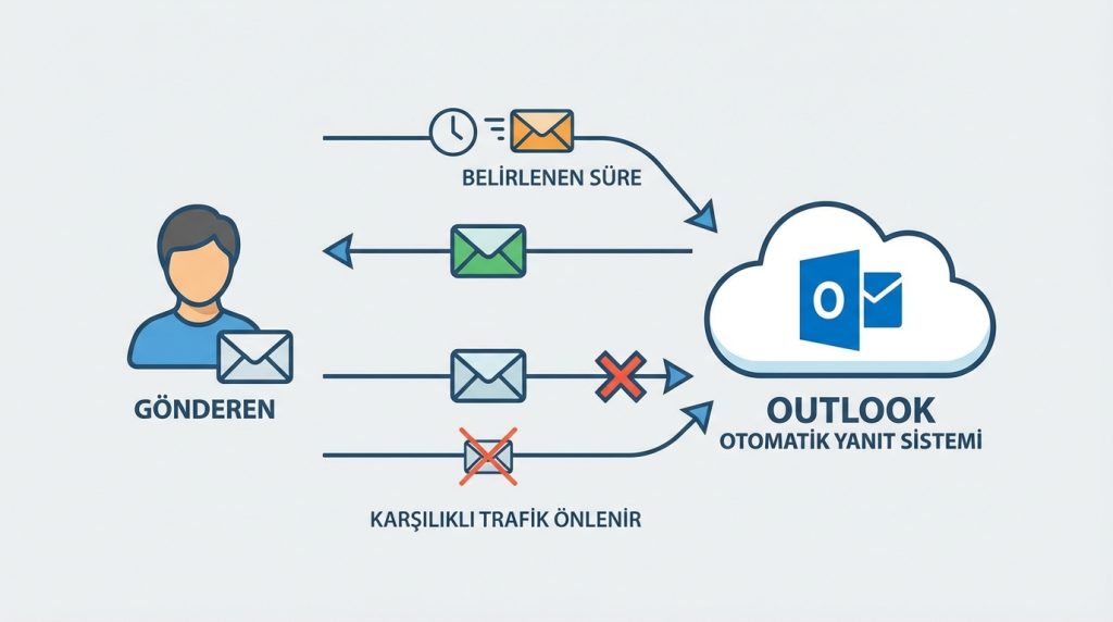 Otomatik yanıt aynı kişiye kaç kez gider?