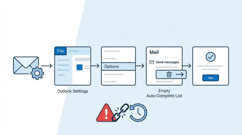 Outlook Ayarlarından Temizleme