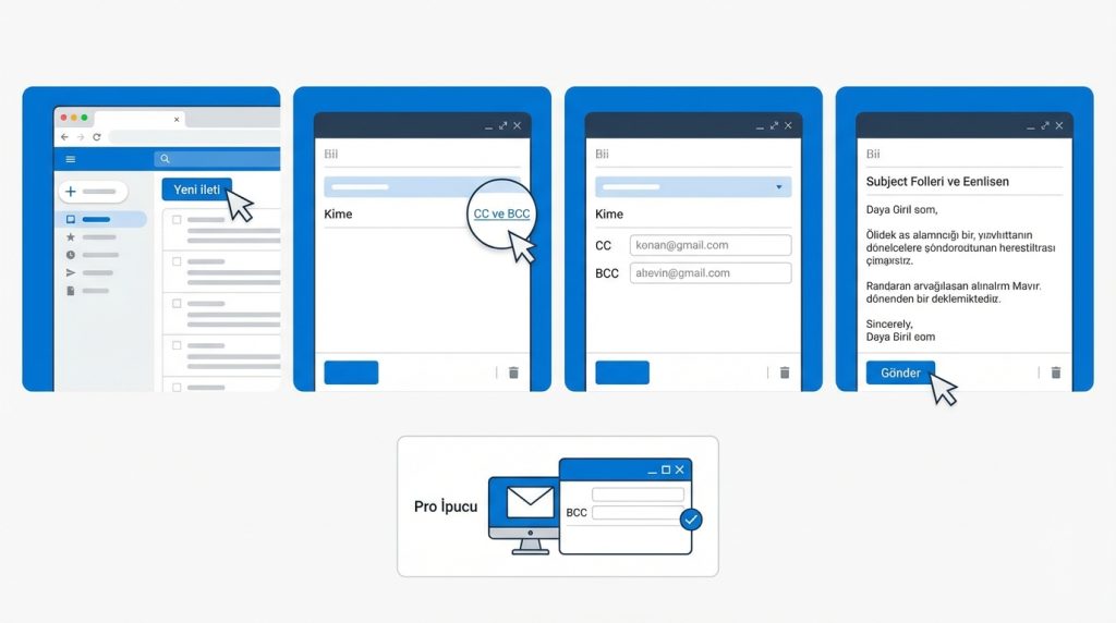 Outlook Web'de Adımlar
