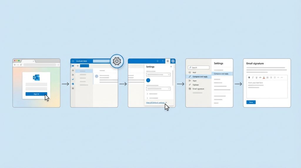 Outlook Web'de (OWA) E-posta İmzası Oluşturma
