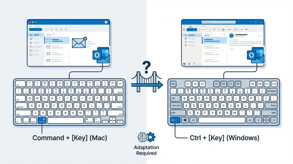 Outlook for Mac'te Klavye Kısayolları ile Verimlilik 5 Outlook for Mac kısayolları Windows sürümüyle aynı mı?