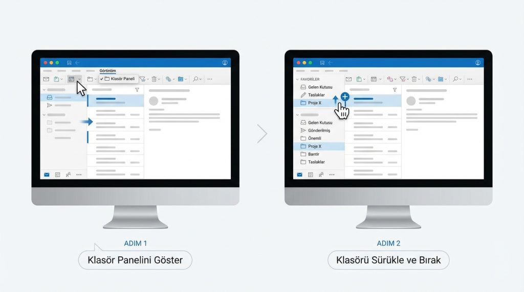 Outlook for Mac'te Favori Klasörler ile Hızlı Erişim 2 Outlook for Mac'te Favori Klasör Nasıl Eklenir?