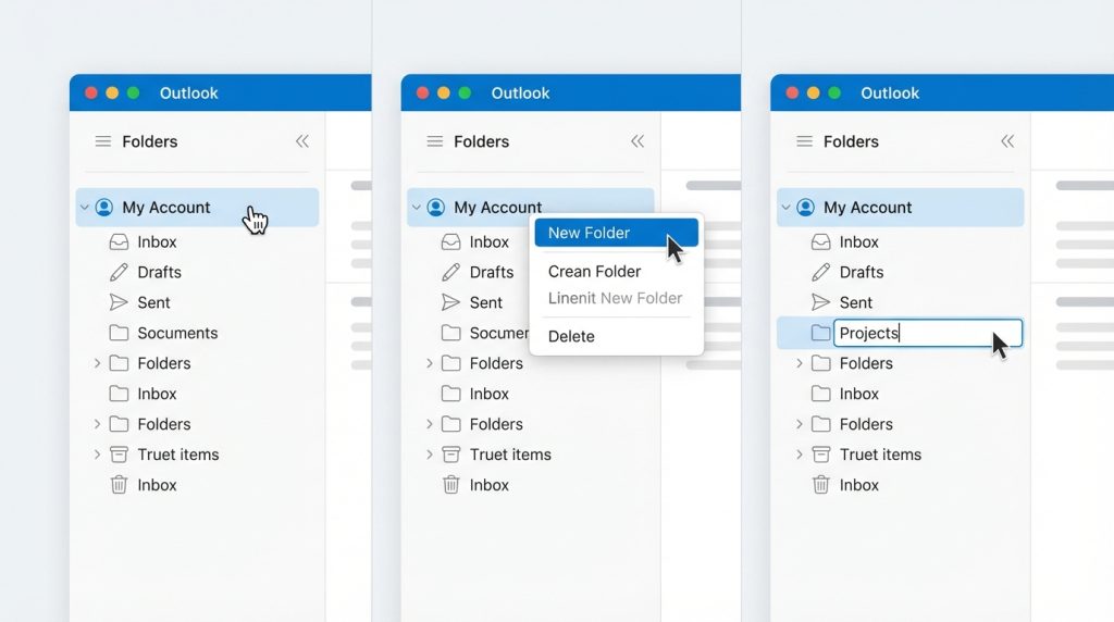 Outlook for Mac'te Klasör Oluşturma Adımları