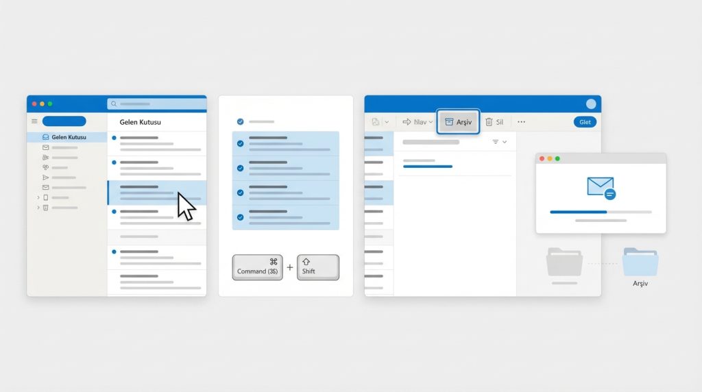 Outlook for Mac'te Manuel Arşivleme Adımları