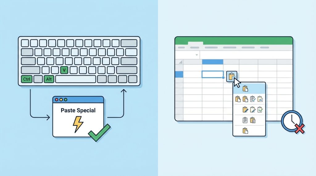 Özel Yapıştır penceresini daha hızlı açabilir miyim?