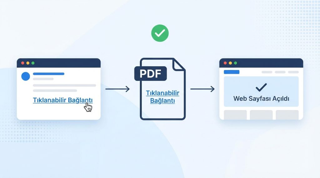 PDF olarak kaydedilen e-postada bağlantılar çalışır mı?