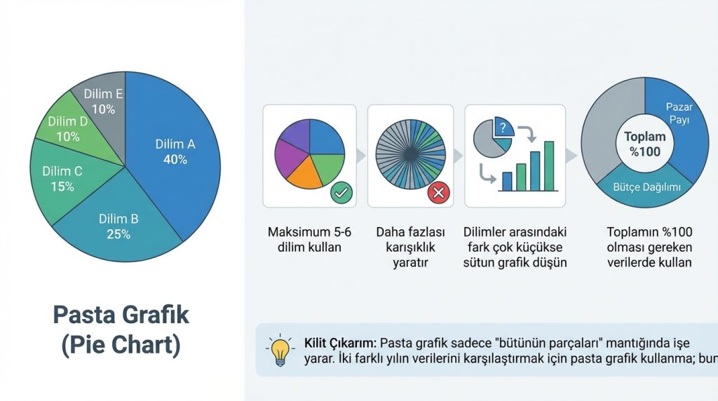 PowerPoint’te Grafik Ekleme ve Grafik Türü Seçimi 3 Pasta Grafik (Pie Chart)