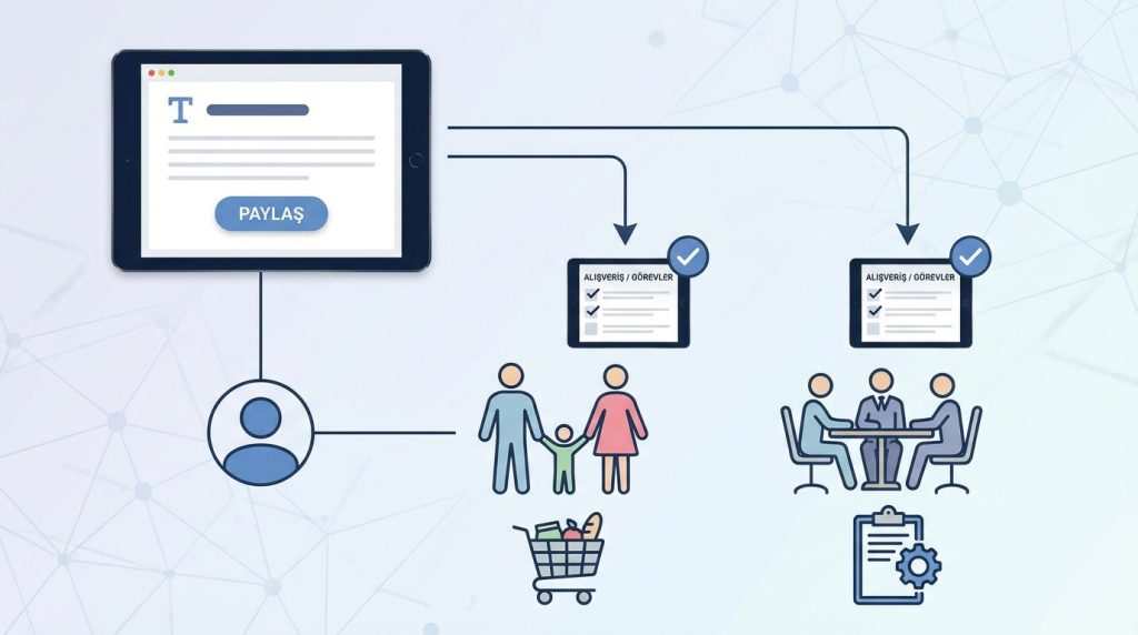 Paylaşılan listeler nasıl çalışır?