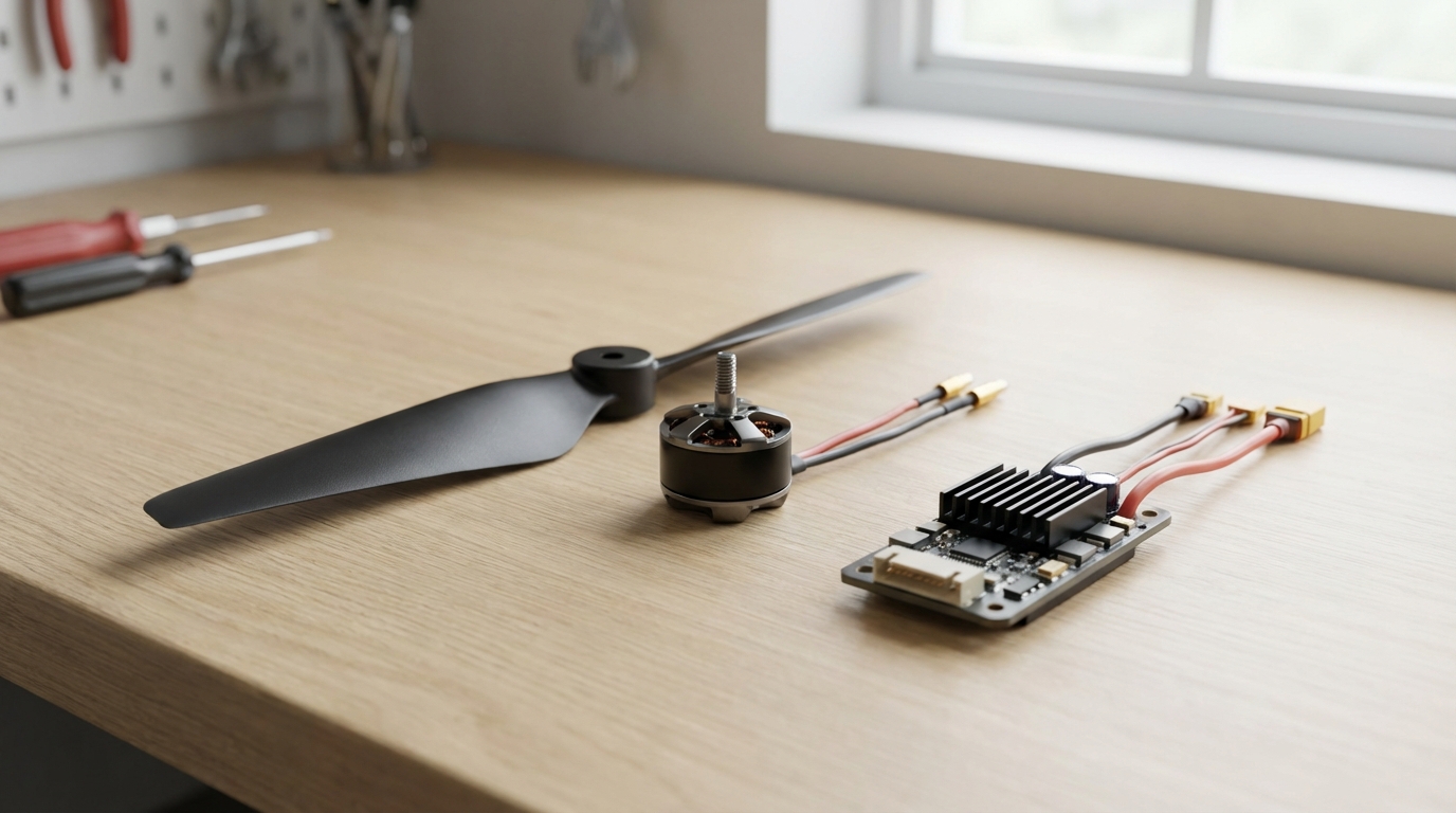 Pervane, motor, ESC: parçalar ne işe yarar?