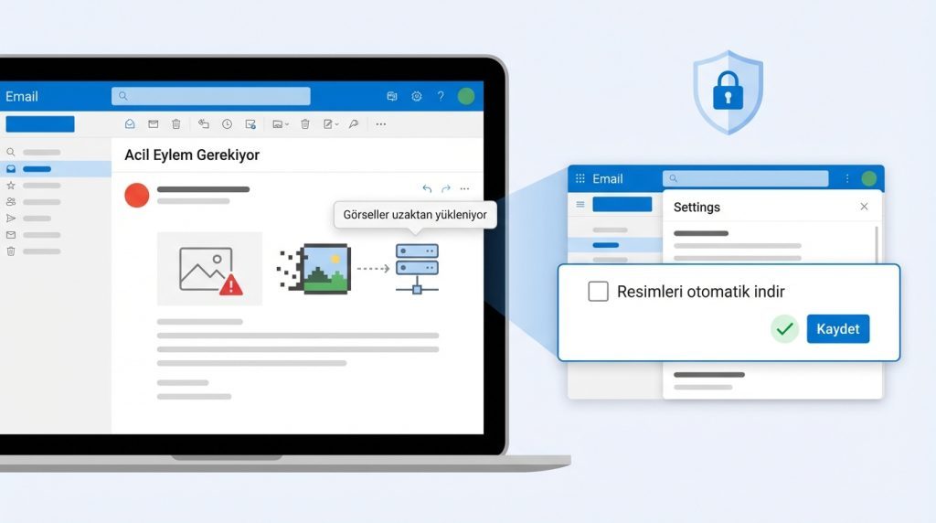 Phishing e-postasını açtımama hiçbir yere tıklamadım. Risk var mı?