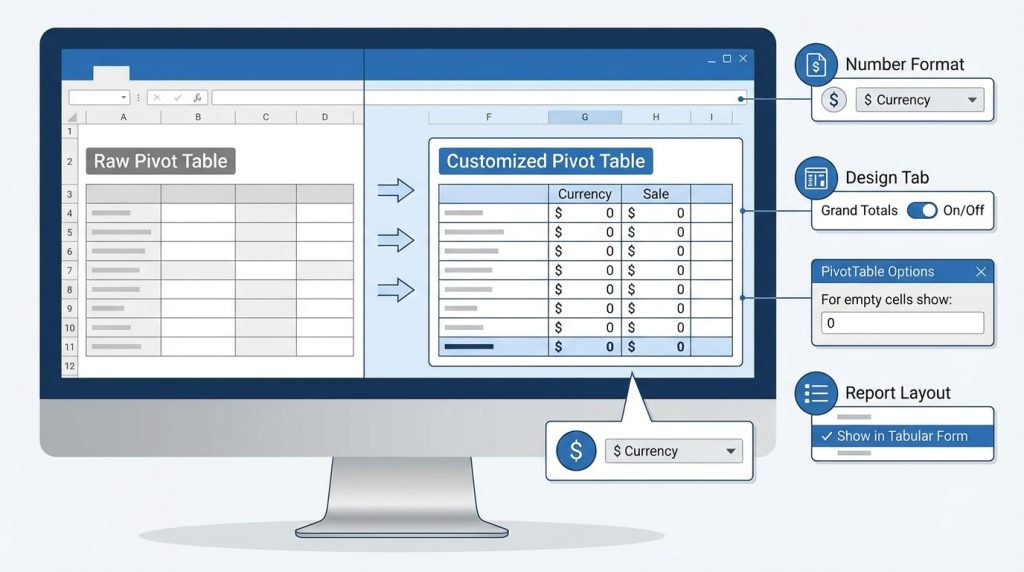 Pivot Tabloyu Özelleştirme