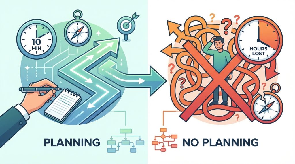 “Çok meşgulüm” hissini azaltan planlama yaklaşımı 4 Planlama yapmak zaman kaybı değil mi?