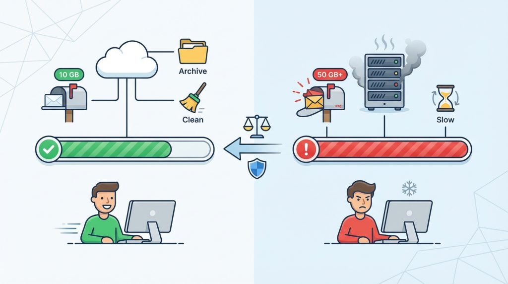 Posta kutusu boyutu için ideal limit nedir?