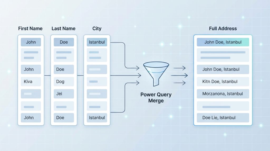 Power Query ile Sütun Birleştirme Teknikleri