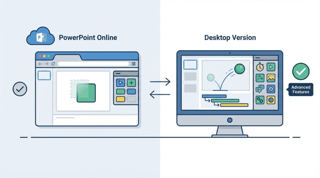 PowerPoint Online'da da animasyon eklenebilir mi?