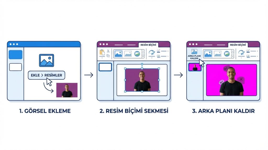 PowerPoint’te Resim Arka Planını Kaldırma 2 PowerPoint'te Arka Plan Kaldırma Adımları