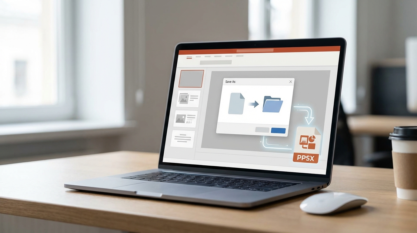 PowerPoint’te Dosyayı PPSX Olarak Kaydetme 1 PowerPoint’te Dosyayı PPSX Olarak Kaydetme