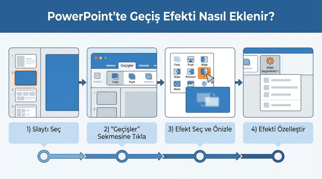 PowerPoint'te Geçiş Efekti Nasıl Eklenir?