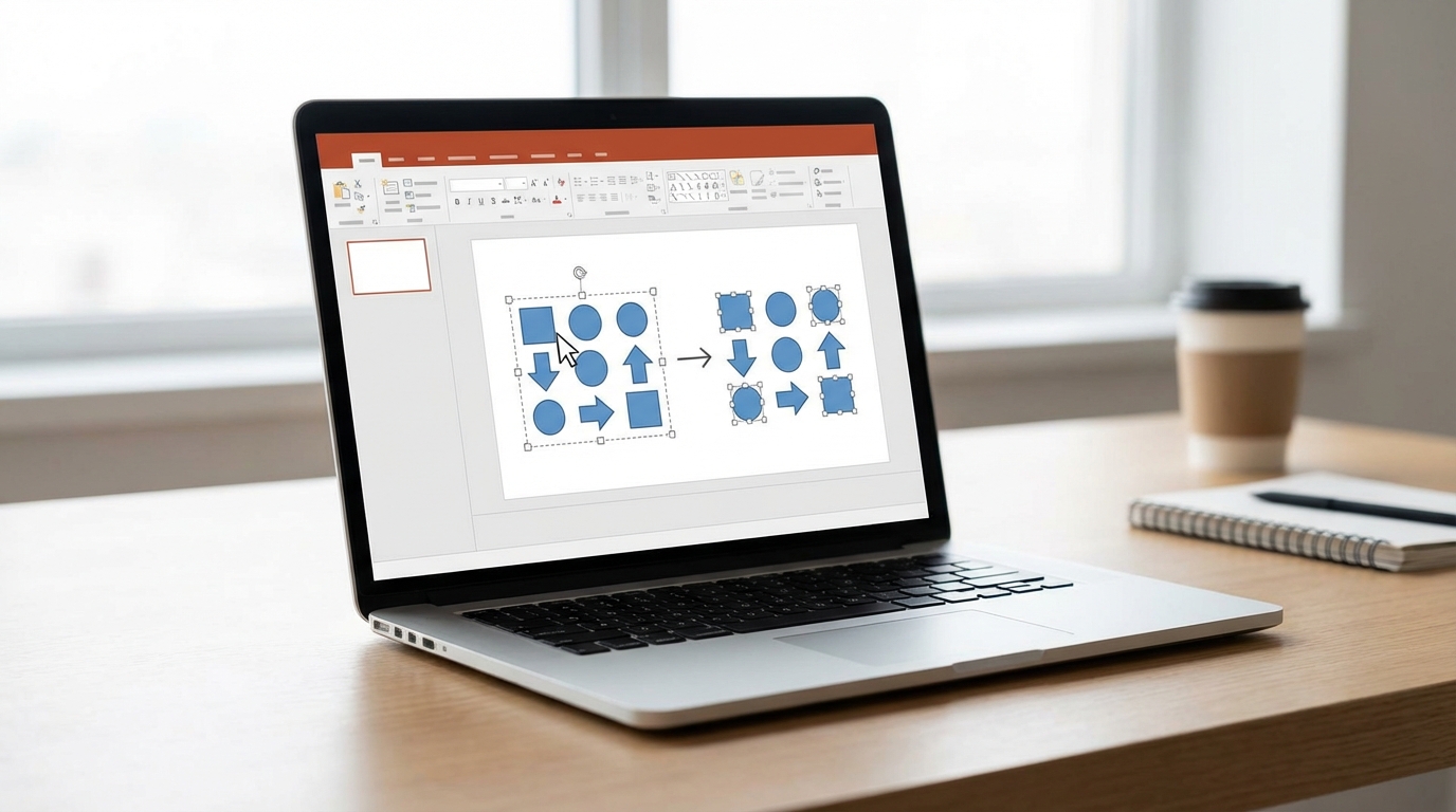 PowerPoint’te Gruplama ve Grup Çözme ile Hızlı Düzenleme 1 PowerPoint’te Gruplama ve Grup Çözme ile Hızlı Düzenleme