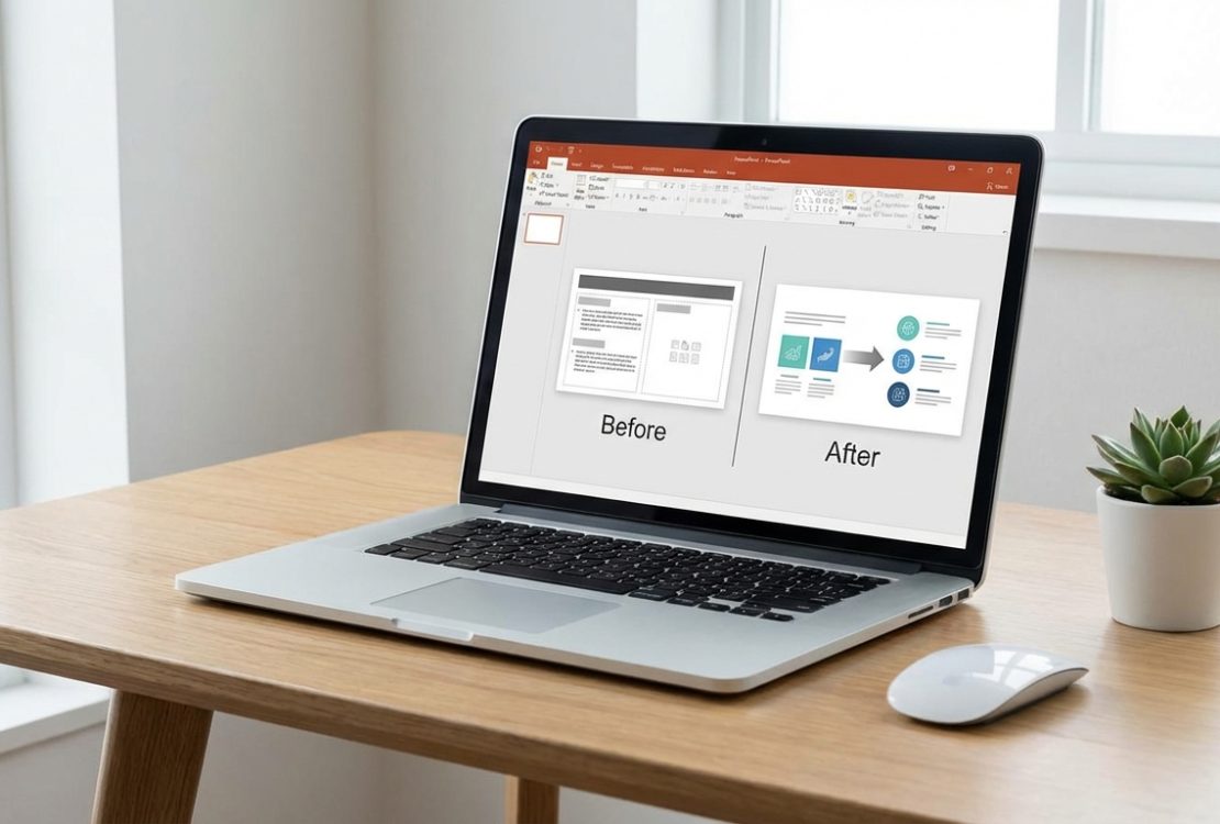 PowerPoint’te Öncesi Sonrası Slaytı Tasarlama