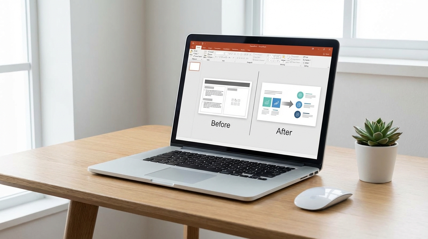 PowerPoint’te Öncesi Sonrası Slaytı Tasarlama 1 PowerPoint’te Öncesi Sonrası Slaytı Tasarlama