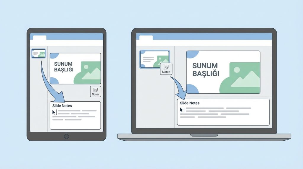 PowerPoint'te Slayt Notları Nasıl Eklenir?