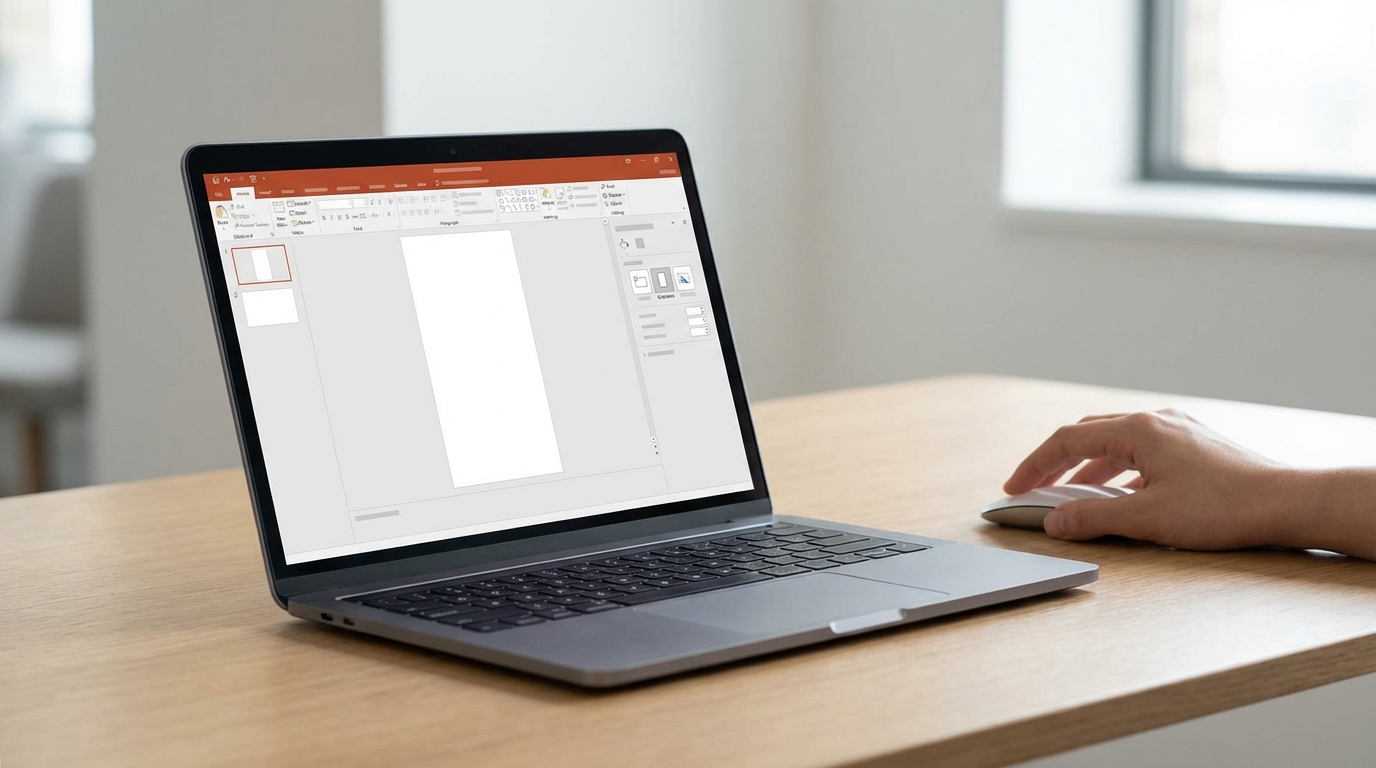 PowerPoint’te Slayt Yönü Dikey Sunum Hazırlama