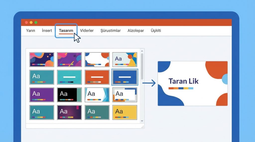 PowerPoint'te Tema Seçimi Nasıl Yapılır?