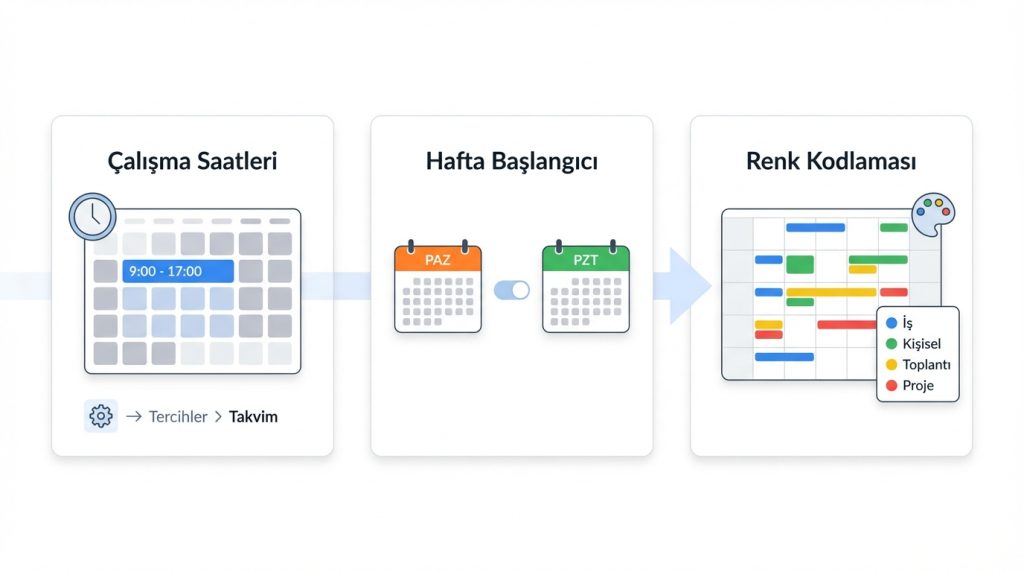 Pro İpucu: Takvim Görünümünü Kişiselleştir