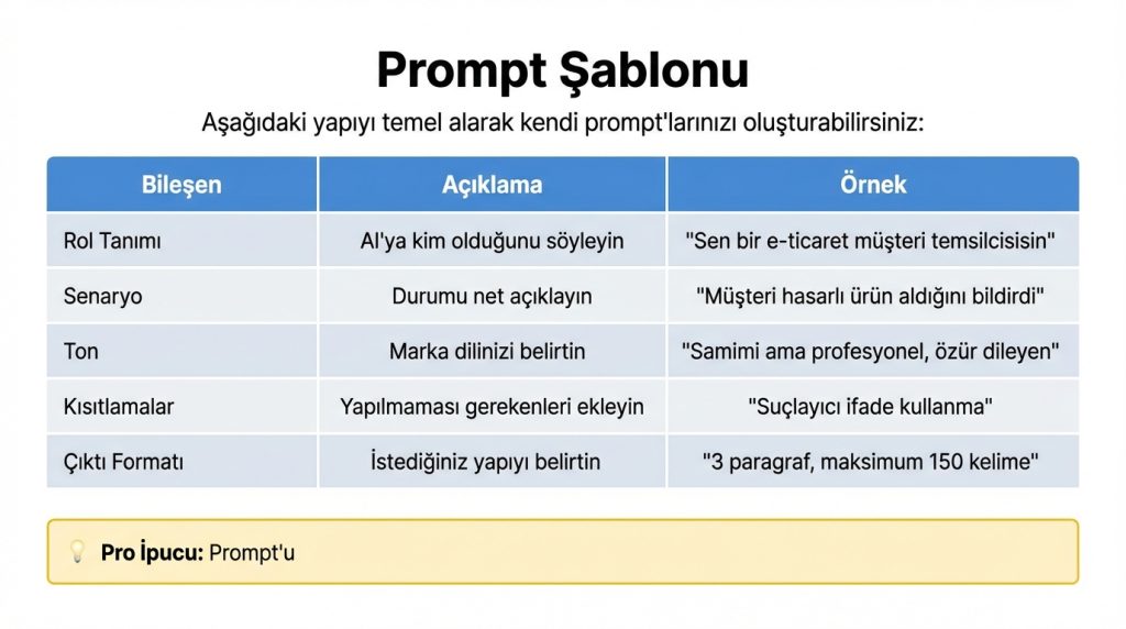 Prompt Şablonu