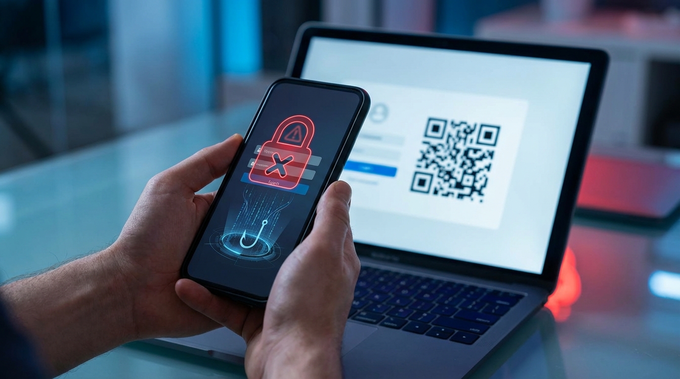 QR ile kimlik doğrulama tuzakları: Hesap ele geçirme senaryosu 1 QR ile kimlik doğrulama tuzakları: Hesap ele geçirme senaryosu