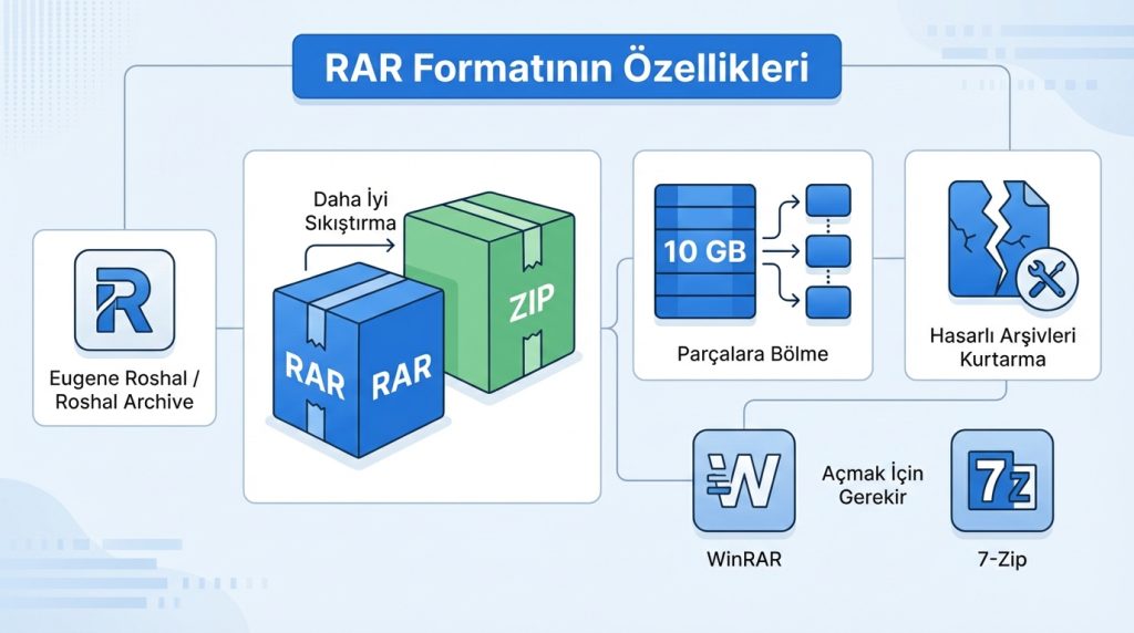 RAR Formatının Özellikleri