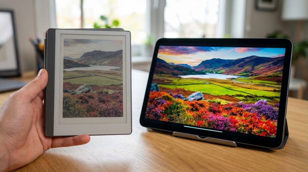 Renkli E-ink ekranlar LCD kadar iyi mi?
