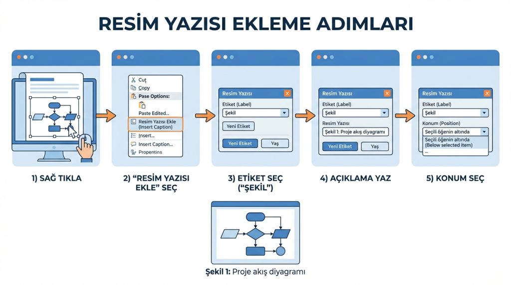 Resim Yazısı Ekleme Adımları