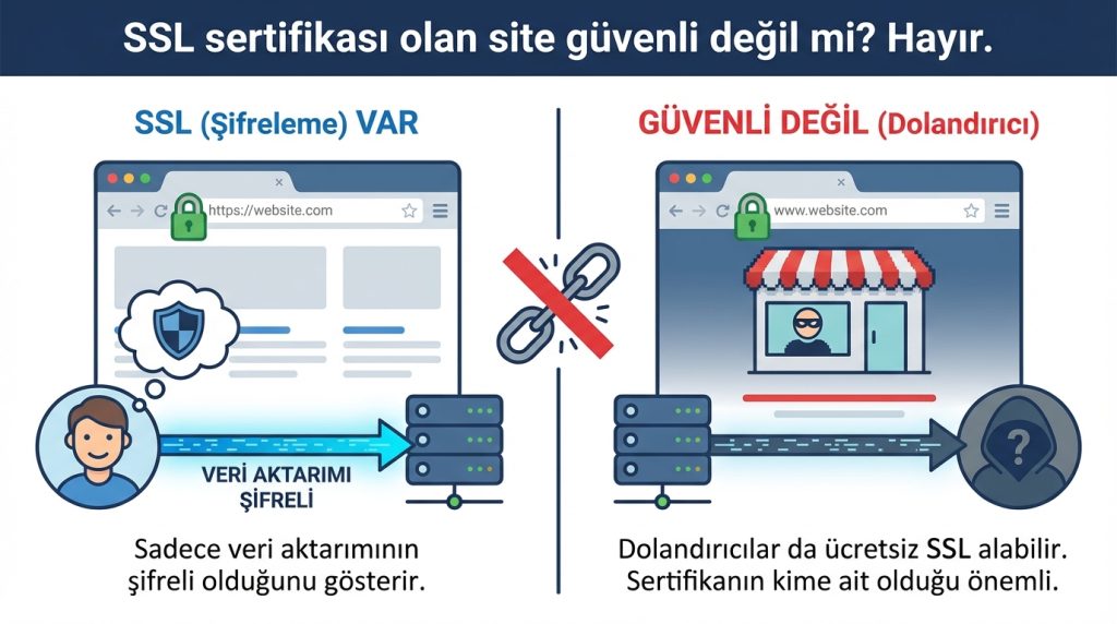 SSL sertifikası olan site güvenli değil mi?