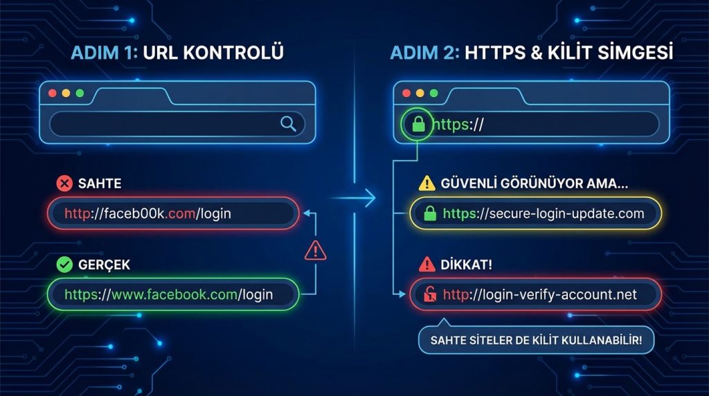 Sahte Giriş Sayfasını Tespit Etmenin 7 Adımı