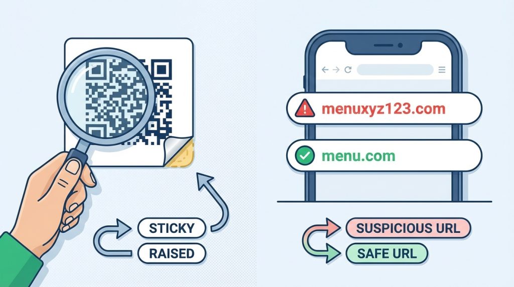 Sahte QR kodu nasıl ayırt edebilirim?