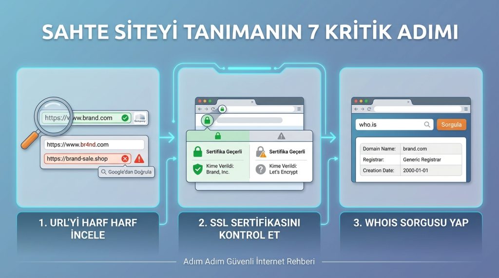 Sahte Siteyi Tanımanın 7 Kritik Adımı