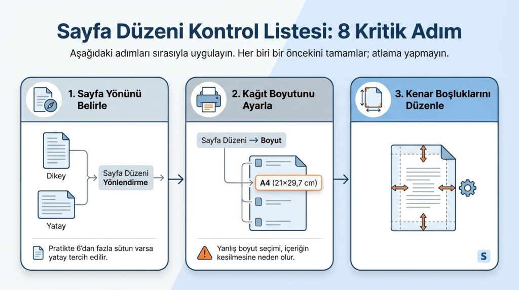 Sayfa Düzeni Kontrol Listesi: 8 Kritik Adım