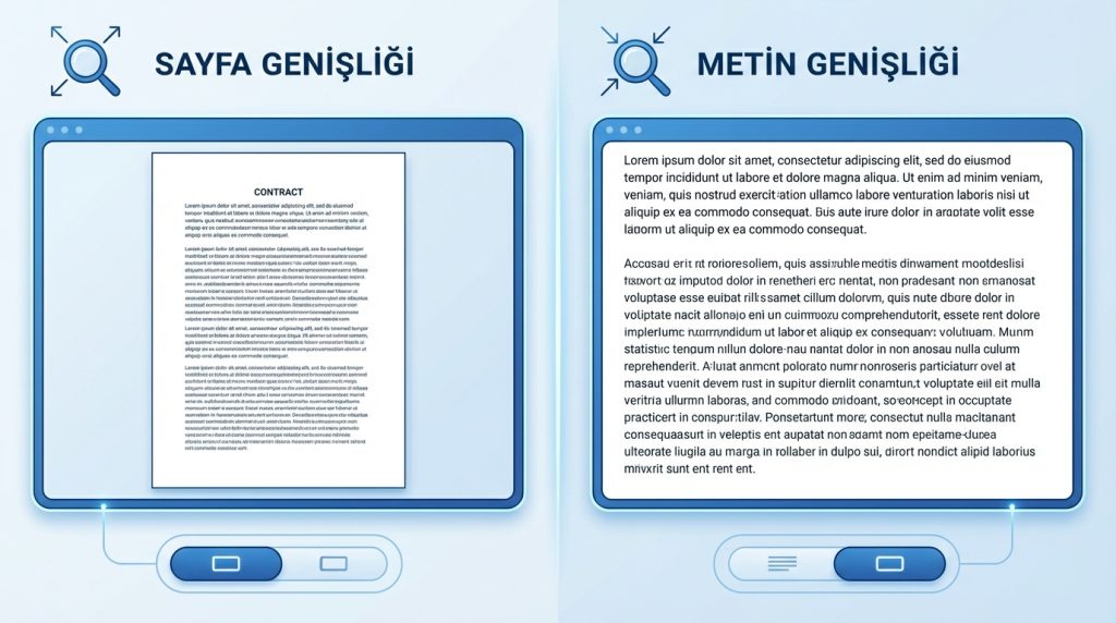 Sayfa Genişliği ve Metin Genişliği