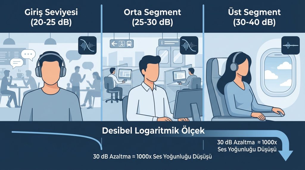 Sayılarla ANC: Ne Kadar Gürültü Engellenir?