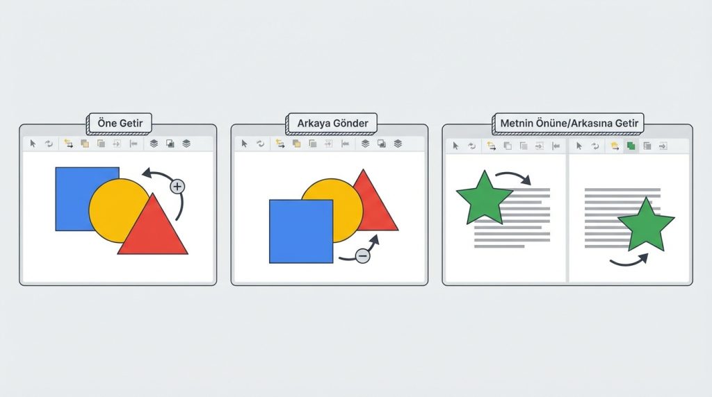 Şekillerin Sırasını Değiştirme