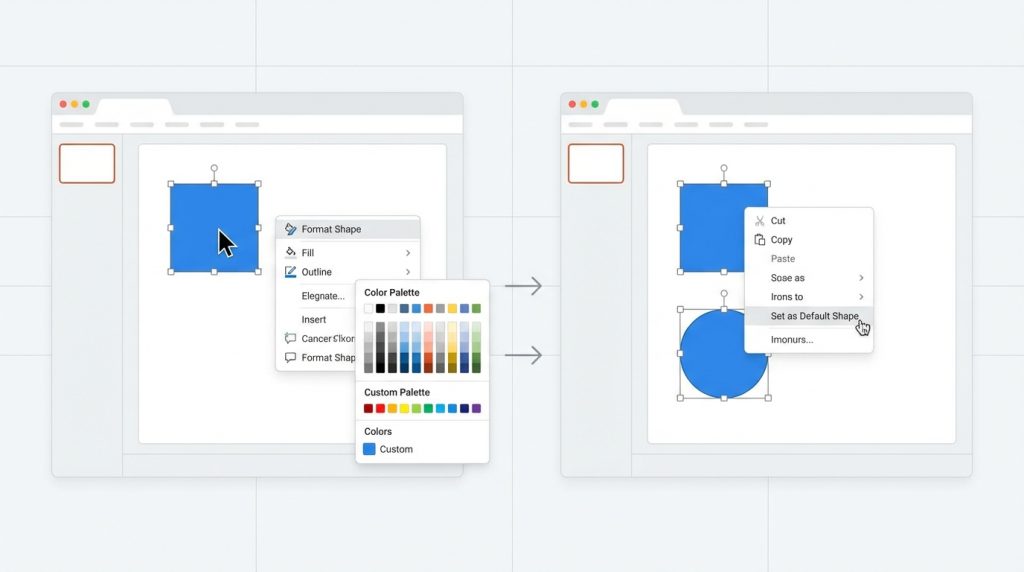 Şekillerin varsayılan rengini değiştirebilir miyim?