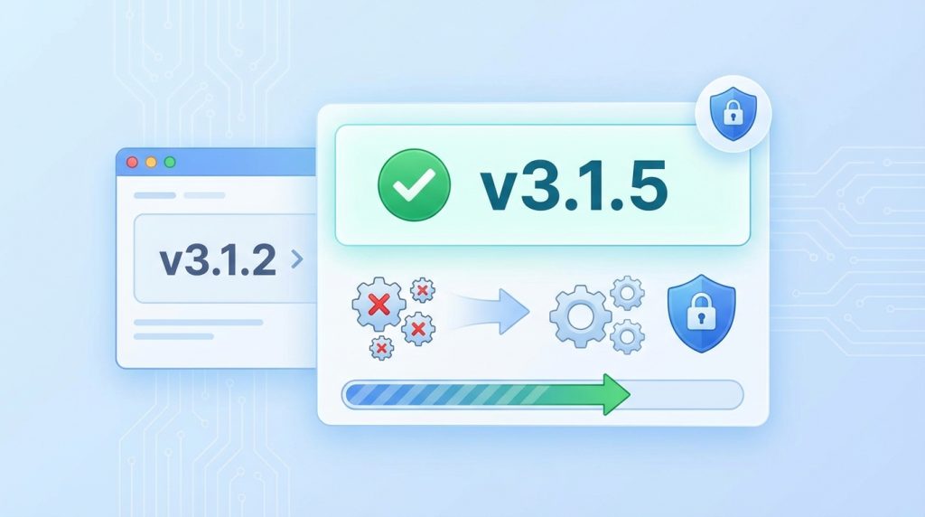 Senaryo 1: v3.1.2'den v3.1.5'e Güncelleme